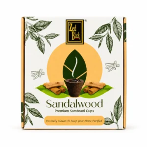 Zed Black Sandalwood Premium Sambrani Cups