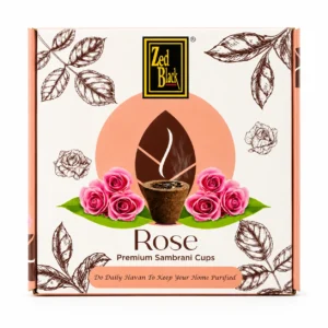 Zed Black Rose Premium Sambrani Cups