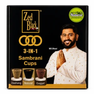 Zed Black 3-in-1 Sambrani Cups