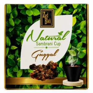 Zed Black Natural Guggal Sambrani Cups