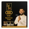 Zed Black 3-in-1 Sambrani Cups