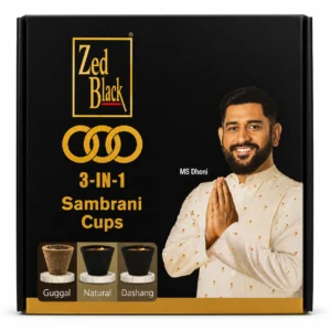 Zed Black 3-in-1 Sambrani Cups