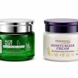 Patanjali Moisturizing Cream Duo – Aloe Soft & Deep Moisturizer