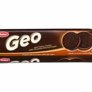 Dukes Geo Dark Cocoa Cream Cookies – 120g
