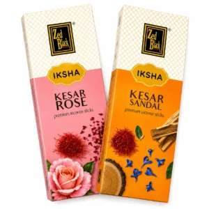 Zed Black Iksha Premium Incense Sticks – Kesar Rose & Kesar Sandal