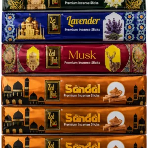 Zed Black Premium Incense Sticks – Jasmine, Lavender, Musk & Sanda